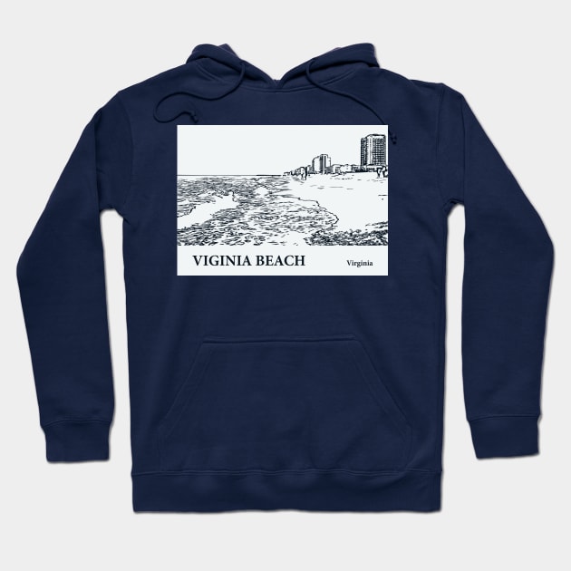 Virginia Beach - Virginia Hoodie by Lakeric